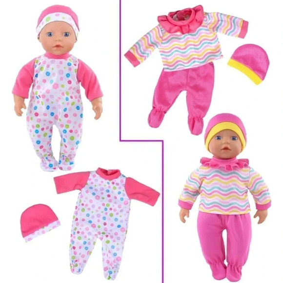 10 Sets Total 26 Pcs Doll Accesories for 10 inch Baby Dolls 12 inch Baby Dolls - Picture 7 of 14